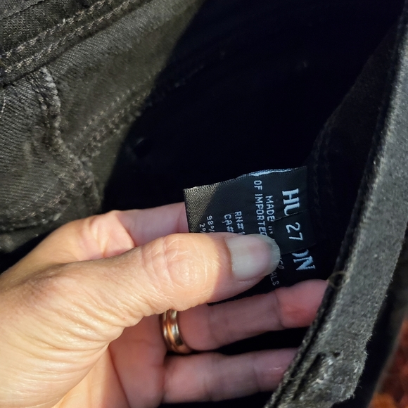 HUDSON Collin flap Skinny black jeans 27 - Picture 6 of 6